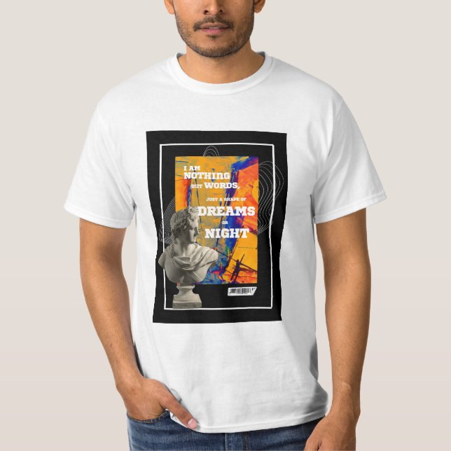 Camiseta I Am Nothing But Words Poetry T-shirt  (Anverso)