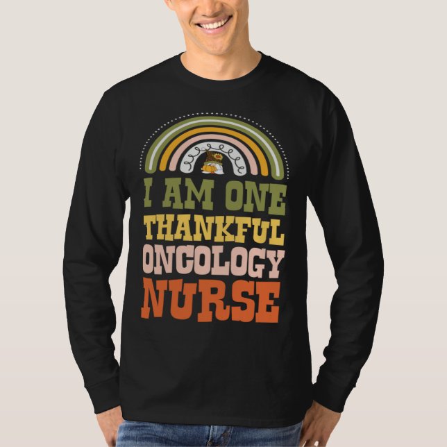Camiseta I Am One Thankful Oncology Nurse Bohemian Thanksgi (Anverso)