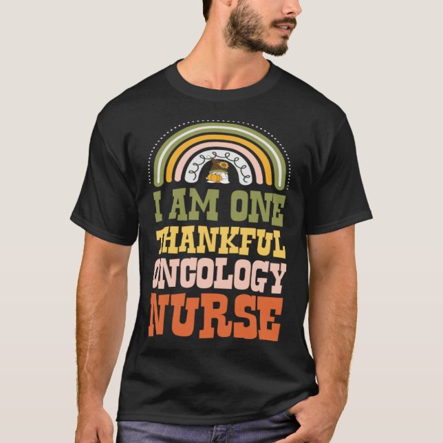 Camiseta I Am One Thankful Oncology Nurse Bohemian Thanksgi (Anverso)