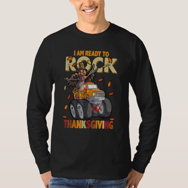 Camiseta I Am Ready to Rock Thanksgiving Turkey Truck (Anverso)