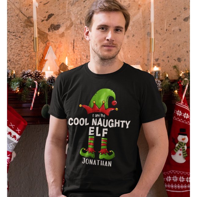 Camiseta I am The Cool Naughty Elf Funny Elf (Subido por el creador)