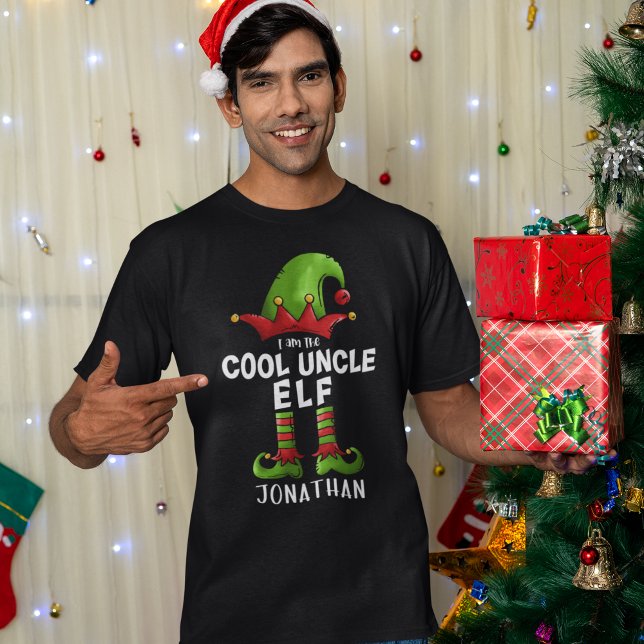 Camiseta I am The Cool Uncle Elf Funny Elf (Subido por el creador)
