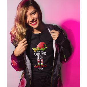 Camiseta I am The Drunk Elf Funny Christmas Elf
