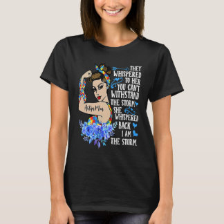 Camiseta I Am The Storm Strong Woman Autism Awareness Puzzl