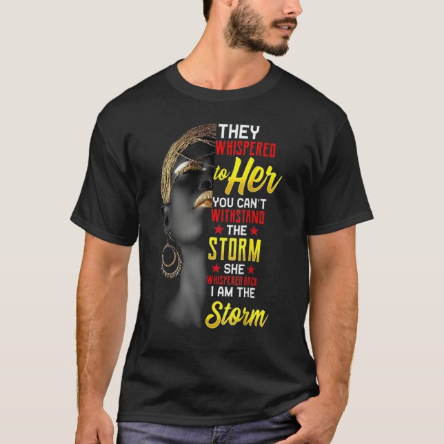 Camiseta I Am The Strong African Queen girls - Black Histor (Anverso)