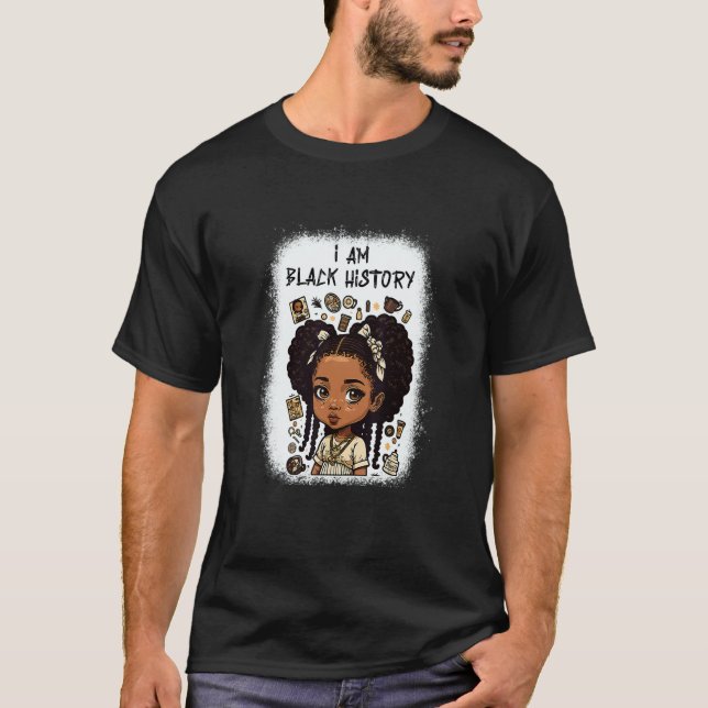 Camiseta I Am The Strong African Queen girls Black History  (Anverso)