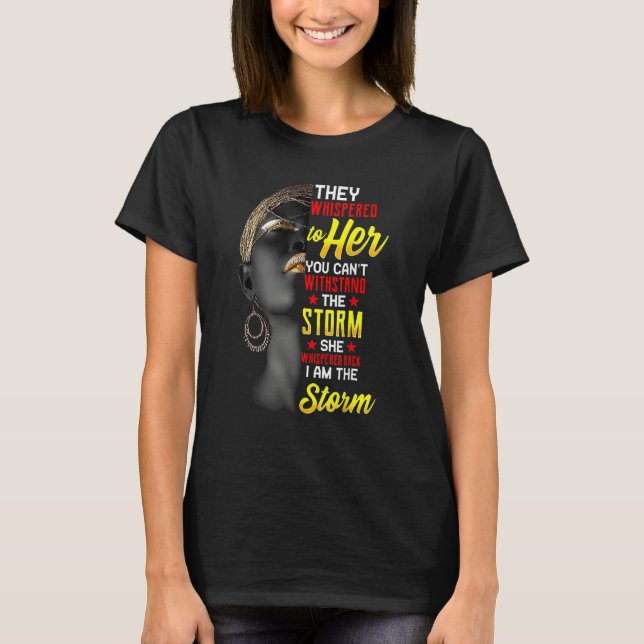 Camiseta I Am The Strong African Queen Girls Black History  (Anverso)