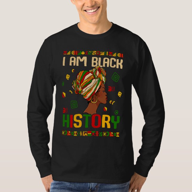 Camiseta I Am The Strong African Queen Girls Black History  (Anverso)