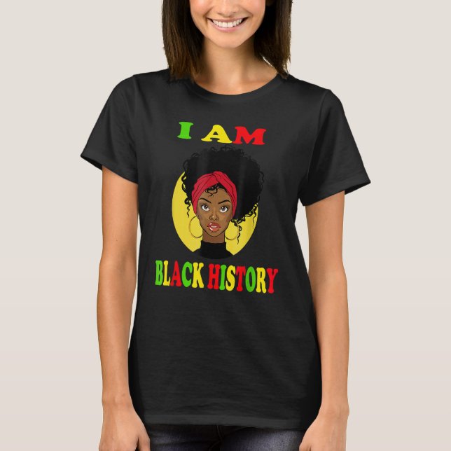 Camiseta I Am The Strong African Queen Girls Black History  (Anverso)