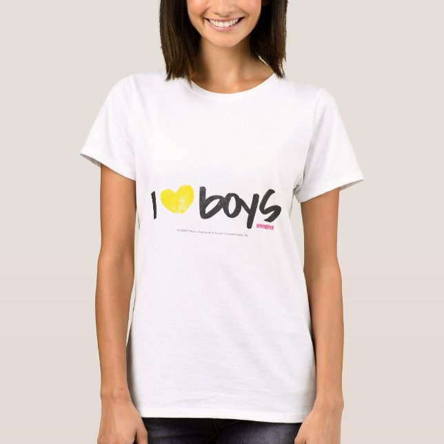 Camiseta I amarillo de los muchachos del corazón (Anverso)
