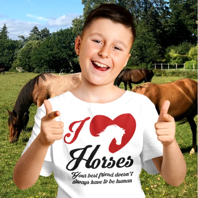 Camiseta I Amo/Caballos del Corazón (Subido por el creador)