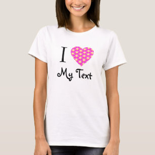 Camiseta I amor del corazón - añada su propio