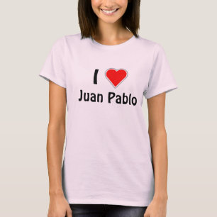 Camiseta I amor JUAN PABLO del corazón