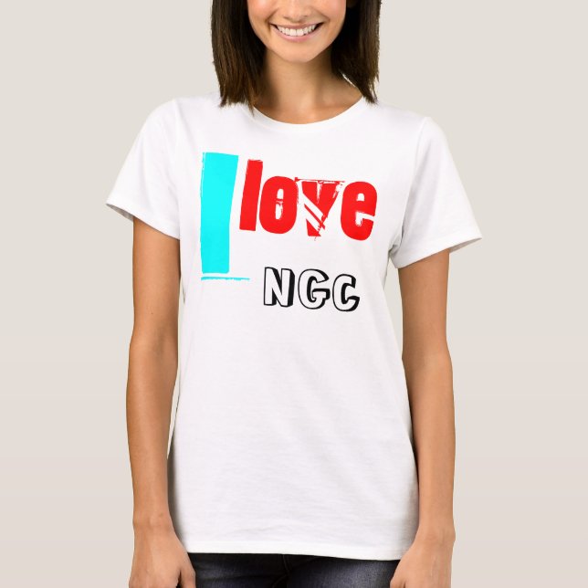 Camiseta i, amor, NGC (Anverso)