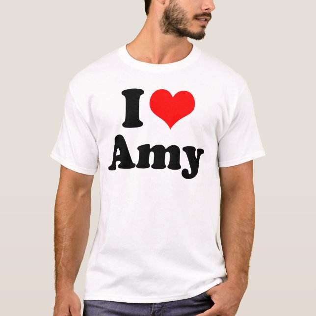 Camiseta I Amy del corazón/del amor (Anverso)