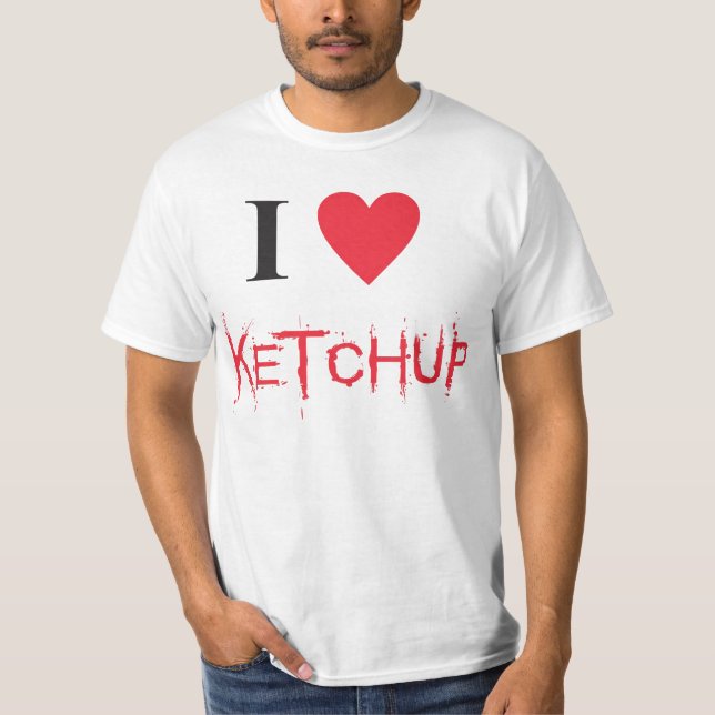 Camiseta I arrolló ketchup (Anverso)