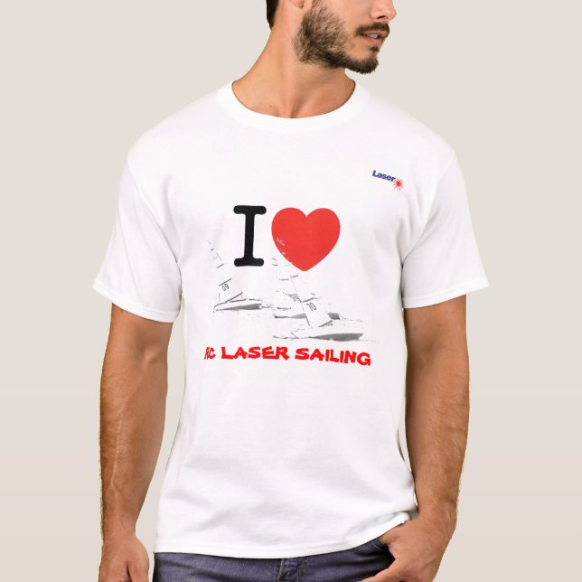 Camiseta I arrolló RC láser Sailing (Anverso)