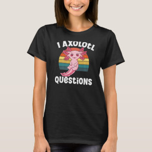 Camiseta I Axolotl cuestiona a los niños Chicas Retro Cute 