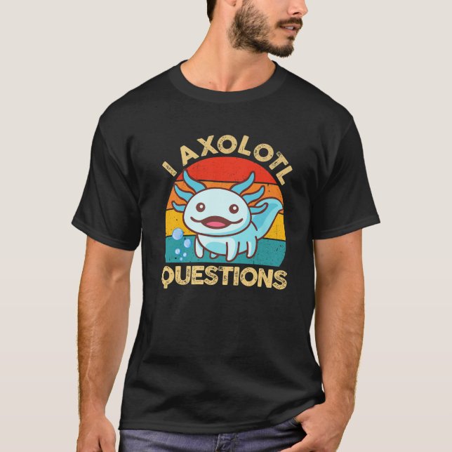 Camiseta I Axolotl cuestiona a los niños jóvenes Salamander (Anverso)