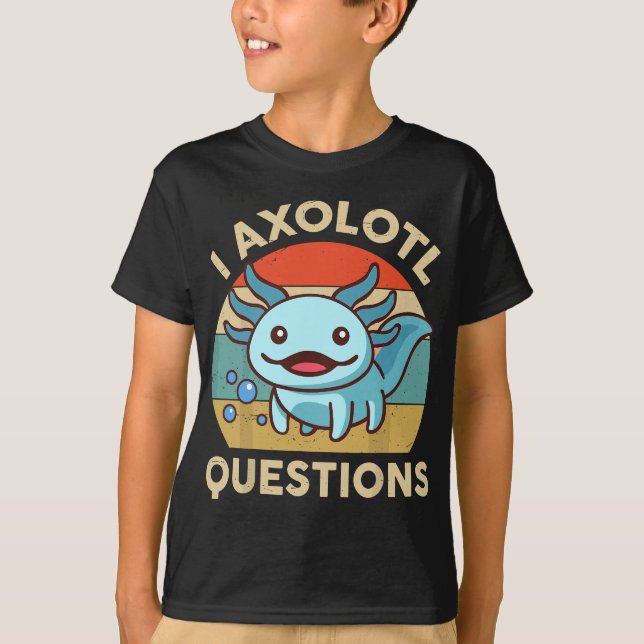 Camiseta I Axolotl cuestiona la gracia Axolotl Plush Cute A (Anverso)