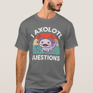 Camiseta I Axolotl cuestiona la púrpura Axolotl Plush Salam
