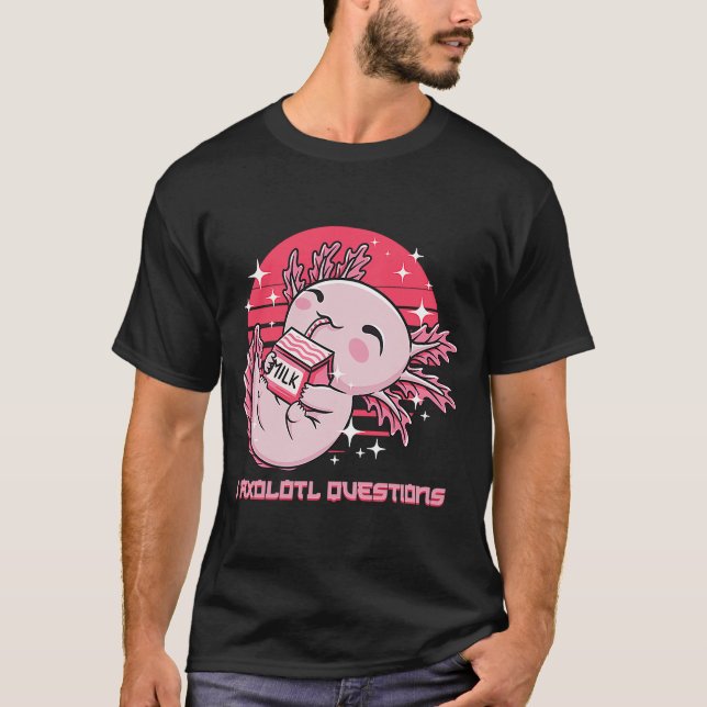 Camiseta I Axolotl cuestiona Salamander Memes Anfibios Tr (Anverso)