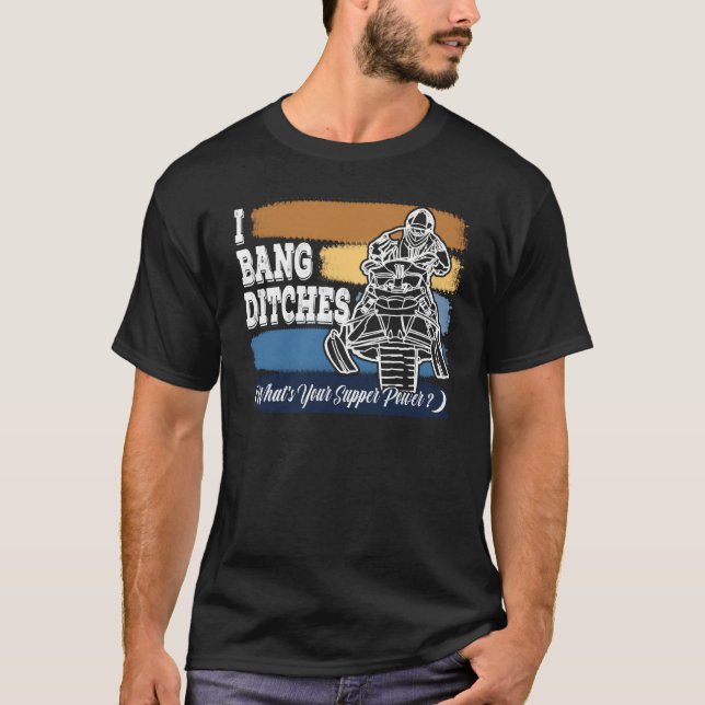 Camiseta I Bang Ditches What's Your Supper Power Retro Colo (Anverso)