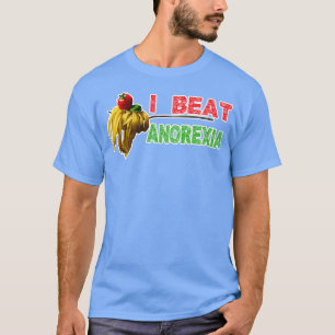 Camiseta I Beat Anorexia por los amantes de la comida ideas