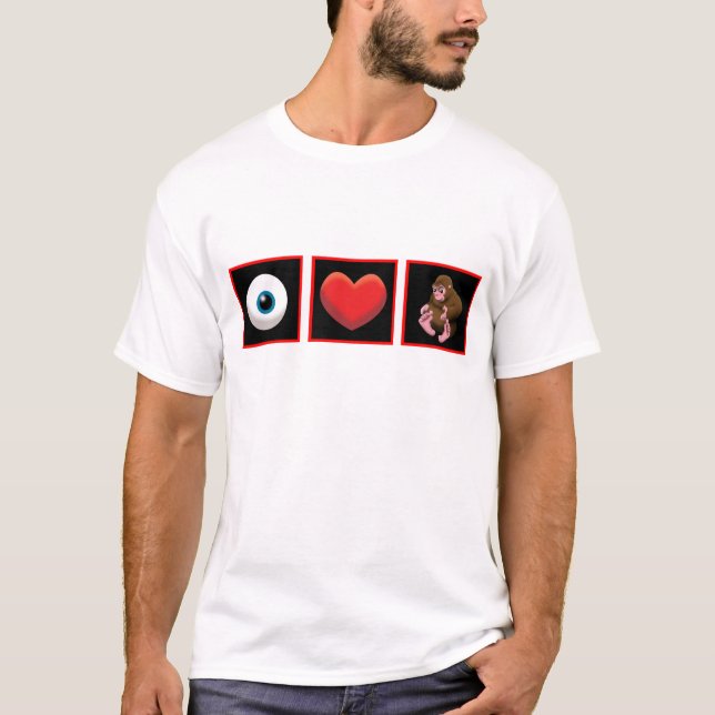 CAMISETA I BEBÉ SQUATCH DEL CORAZÓN (Anverso)