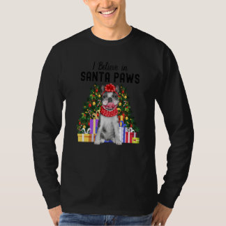 Camiseta I Believe In Santa Paws  Cute French Bulldog Chris