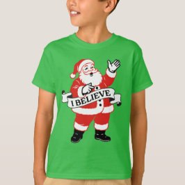 Camiseta I Believe in Santa - Vintage Art