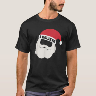 Camiseta I Believe Santa Beard Family Christmas Pajama I Be
