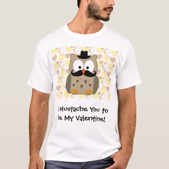 Camiseta I bigote usted a ser mi tarjeta del día de San
