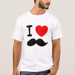 Camiseta I bigotes del corazón