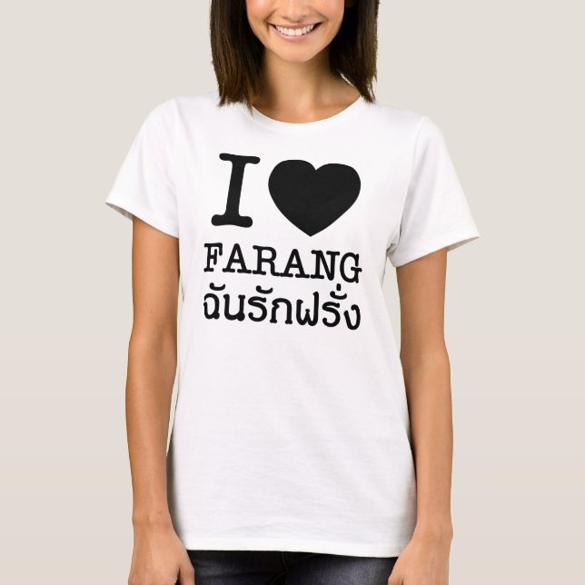 Camiseta I Black Heart (Love) Farang (Anverso)