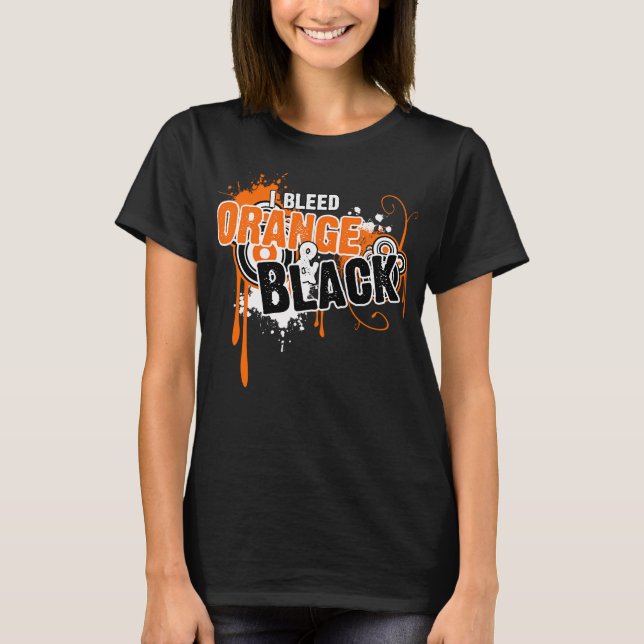 Camiseta I Bleed Orange And Black (Anverso)