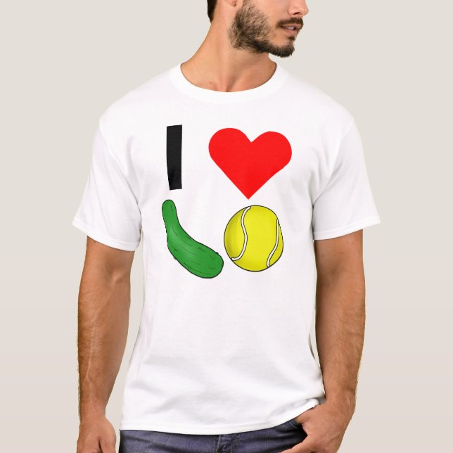 Camiseta I bola de la salmuera del corazón (Anverso)