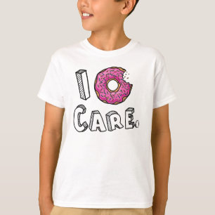 Camiseta I buñuelo rosado mordido cuidado del buñuelo