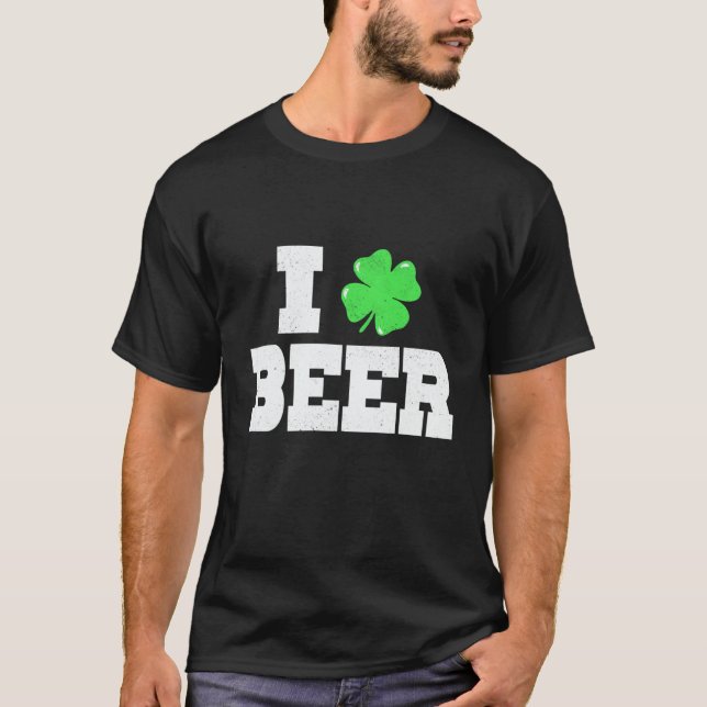 Camiseta I C Beer St Patricks Day Irish Pats Sarcastic (Anverso)