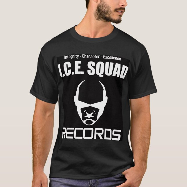 CAMISETA I.C.E. EL PELOTÓN REGISTRA BLACK-T (Anverso)