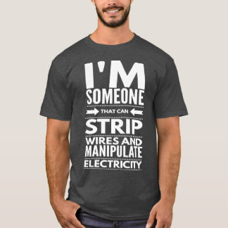 Camiseta I CABLES DE TIRAS Y MANIPULACIÓN DE LA electricida