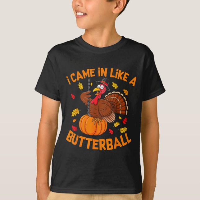Camiseta I Came In Like A Butterball Funny Thanksgiving Men (Anverso)