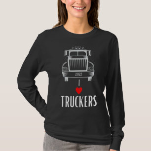 Camiseta I Camionero 2022 Valentines Trucker