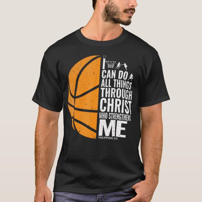 Camiseta I Can Do All Things Through Christ Christian Baske (Anverso)