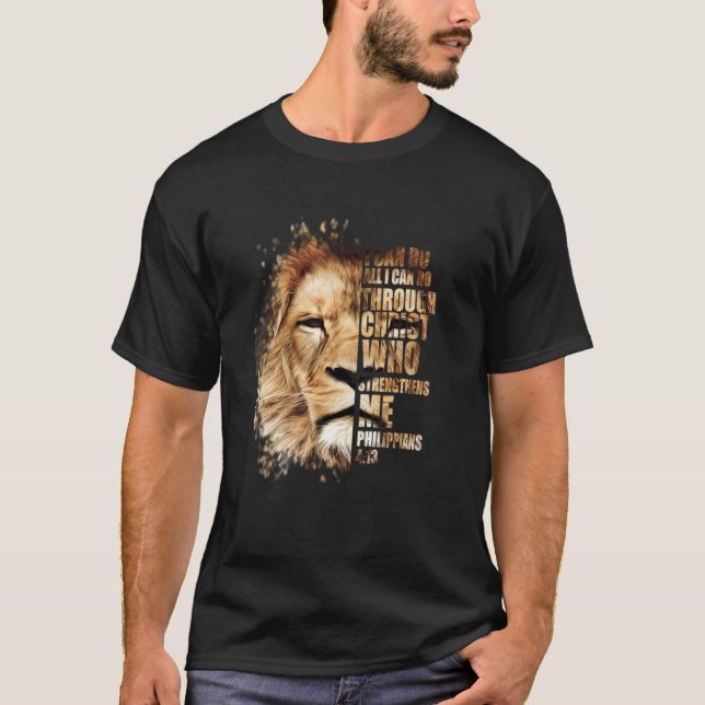 Camiseta I Can Do All Things Through Christ Christian Faith (Anverso)