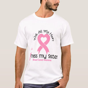 Camiseta I cáncer de pecho de Srta. My Sister
