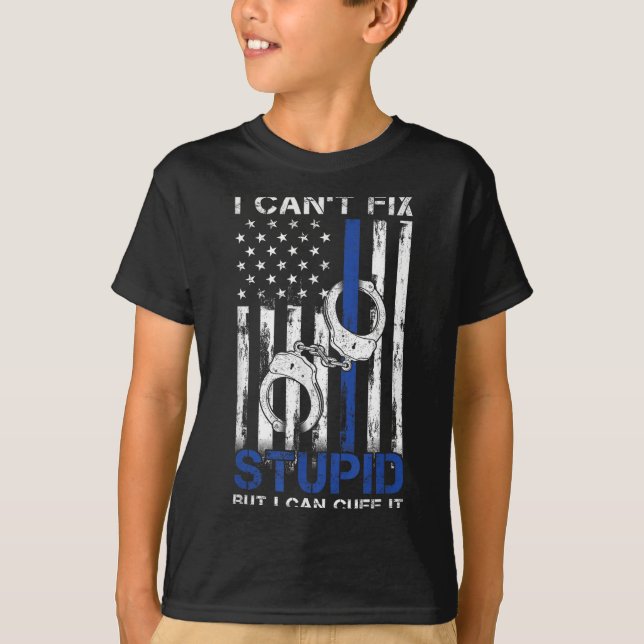 Camiseta I Cant Fix Stud But I Can Cuff It Lice  (Anverso)