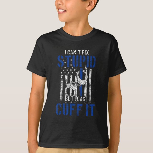 Camiseta I Cant Fix Stud But I Can Cuff It Lice  (Anverso)