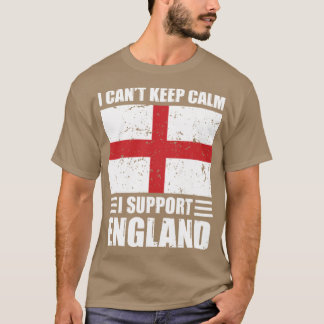 Camiseta I cant keep calm I support england Football World 