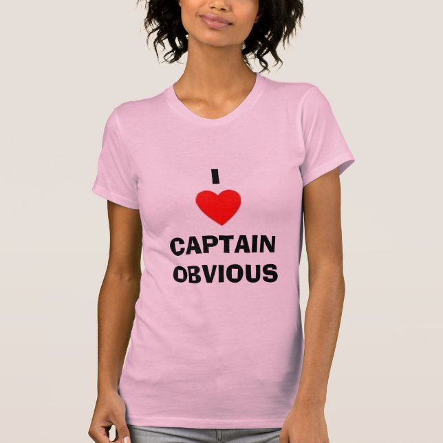 CAMISETA I CAPITÁN OBVIOUS DEL CORAZÓN (Anverso)